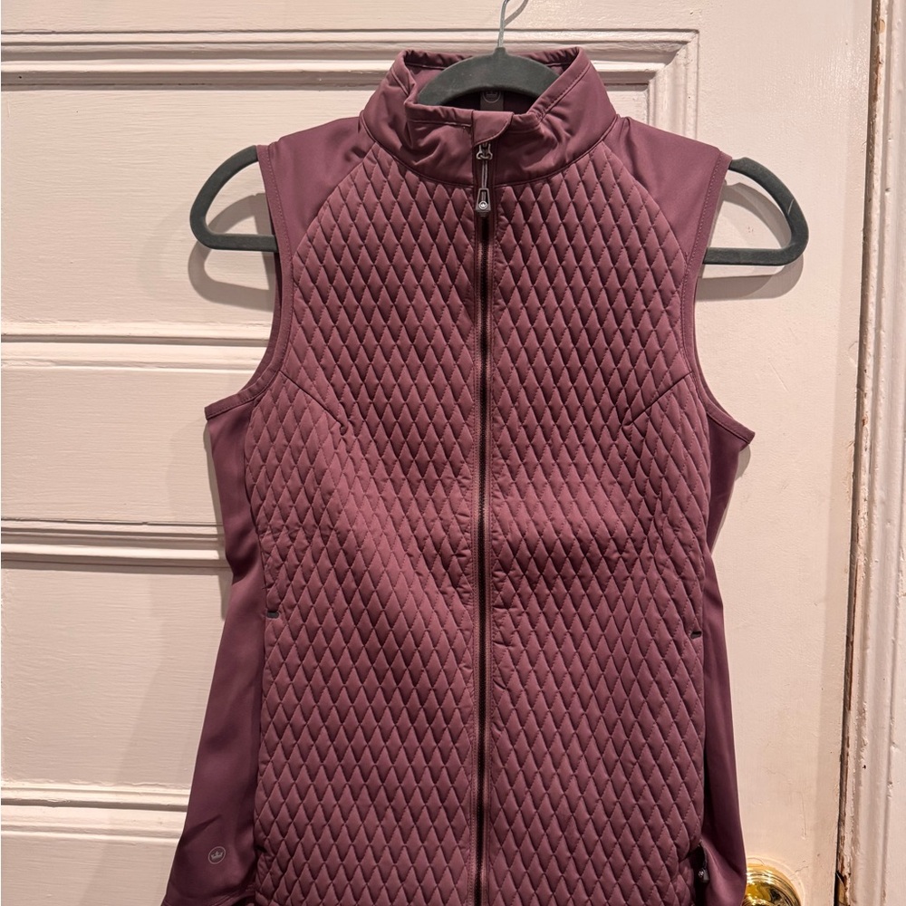 Peter Millar Quilted Vest in Plum